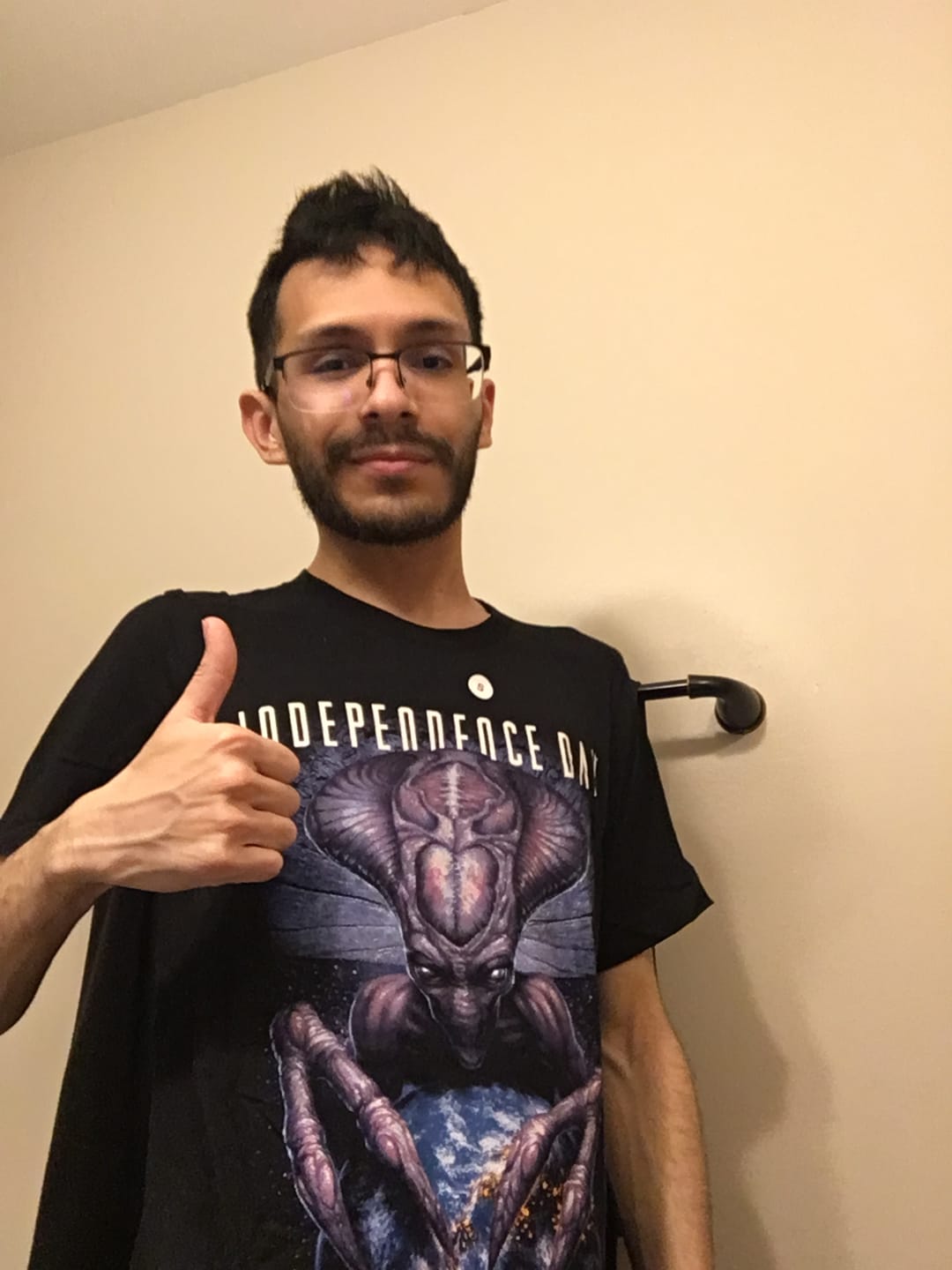 Customer photo review of MYSTERY T-SHIRT