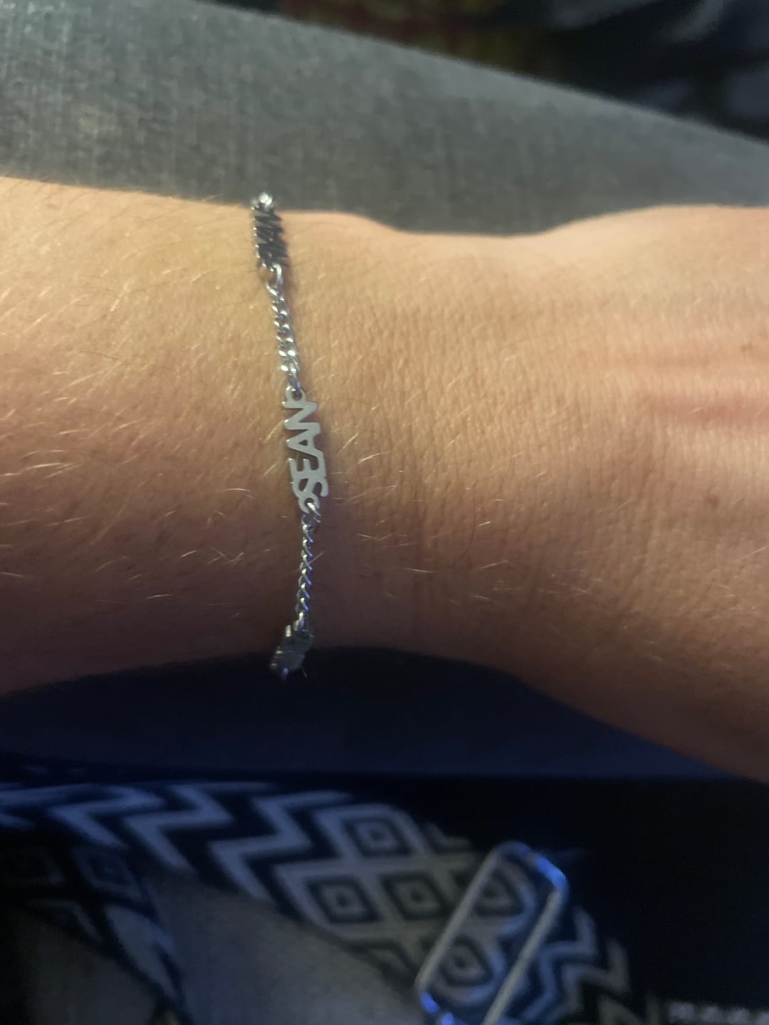 Customer photo review of Custom Name Bracelet