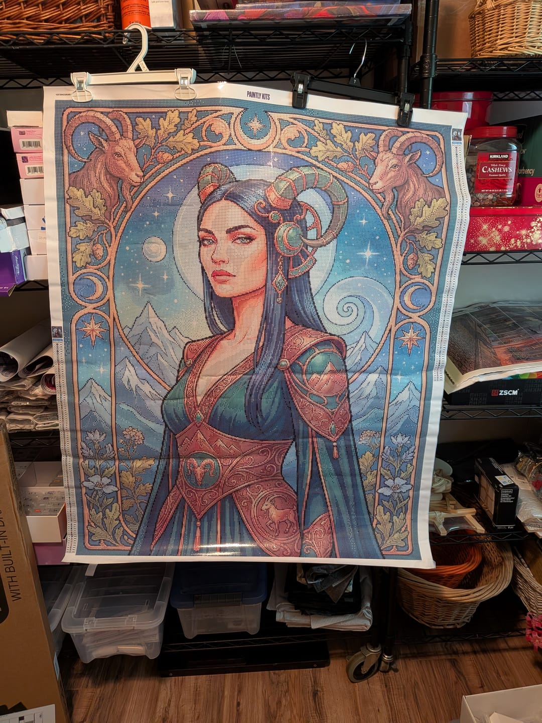 Customer photo review of Capricorn Mountain Maiden (150 Color Diamond Painting)