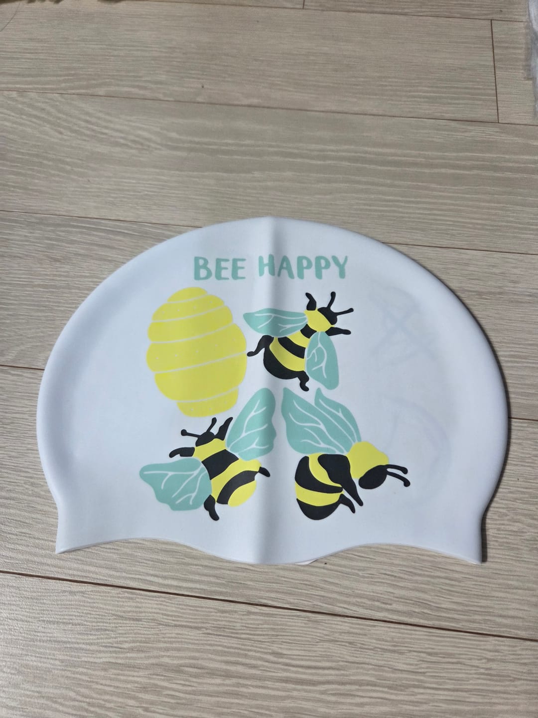 Customer photo review of JAYD Swim Cap - Bee Happy