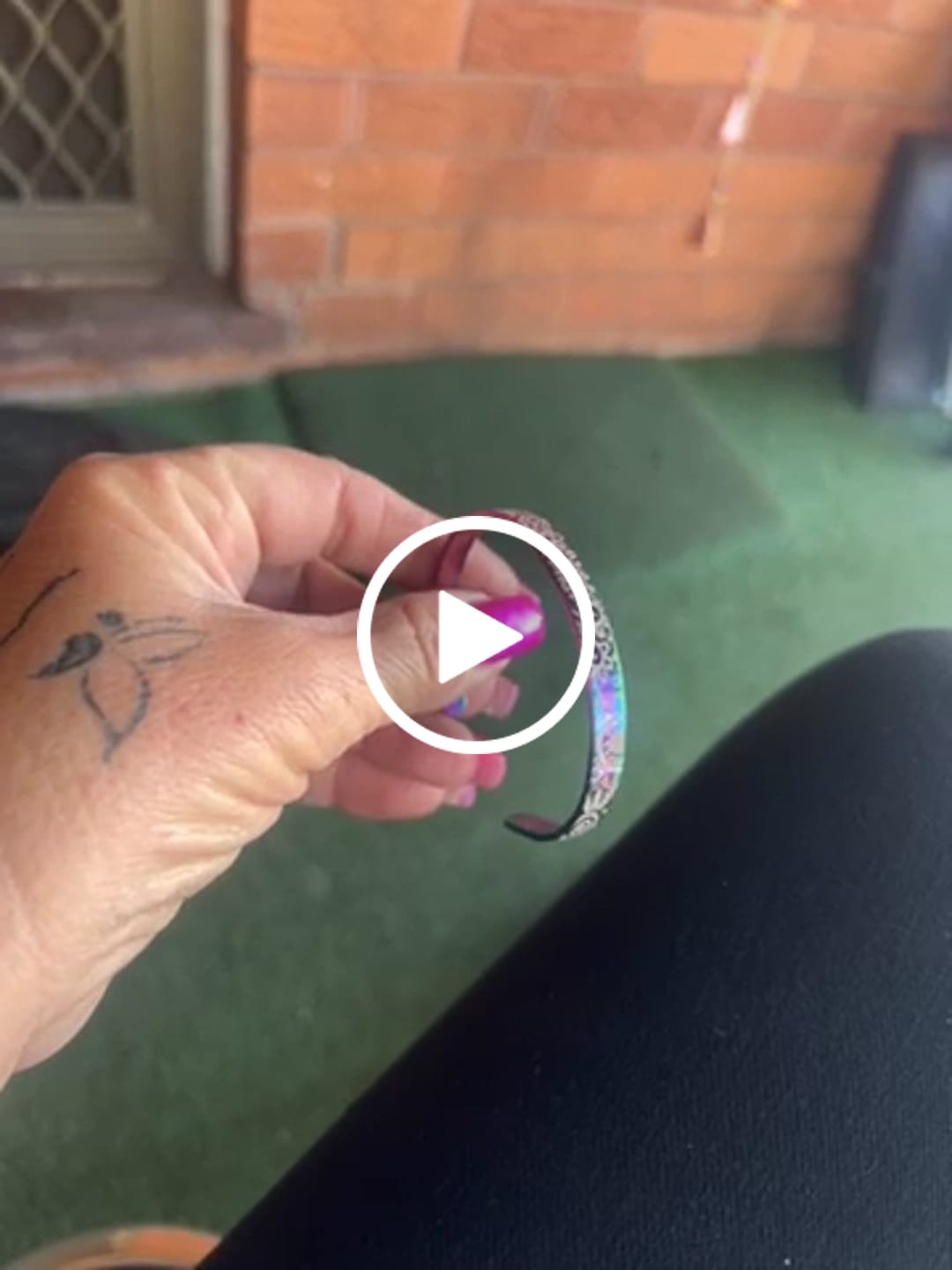 Customer video review of Aboriginal Art Cuff Bangle