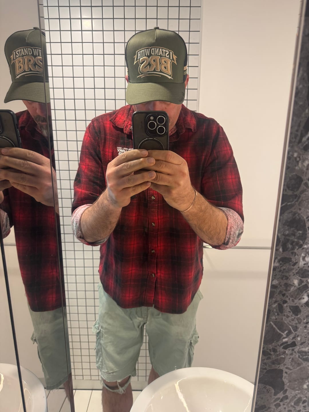 Customer photo review of Big Chocky | Stand With BRS Trucker Cap
