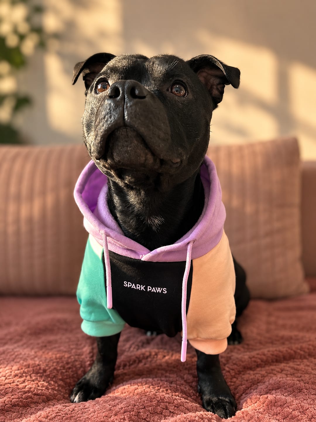 Customer photo review of Cyber Punk Dog Hoodie