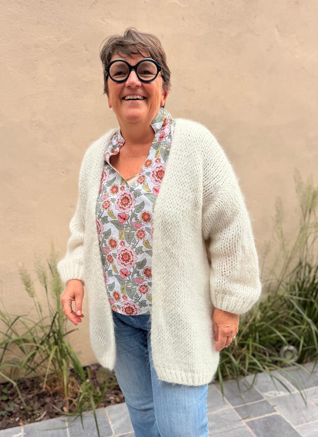 Customer photo review of Gilet Prisca Ivoire