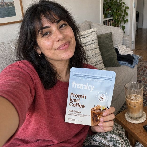 Customer photo review of Franky Protein Coffee