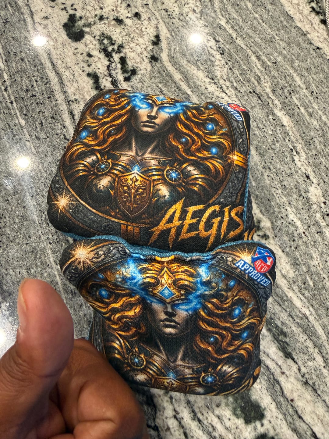 Customer photo review of Customizable Cornhole Bags