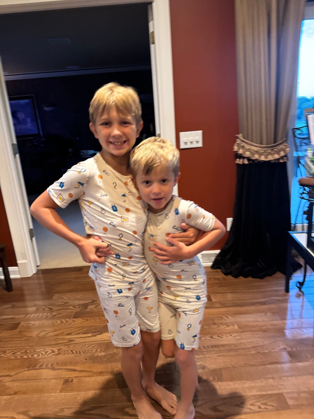Customer photo review of All Star Basketball Bamboo Kids Pajama Short Set