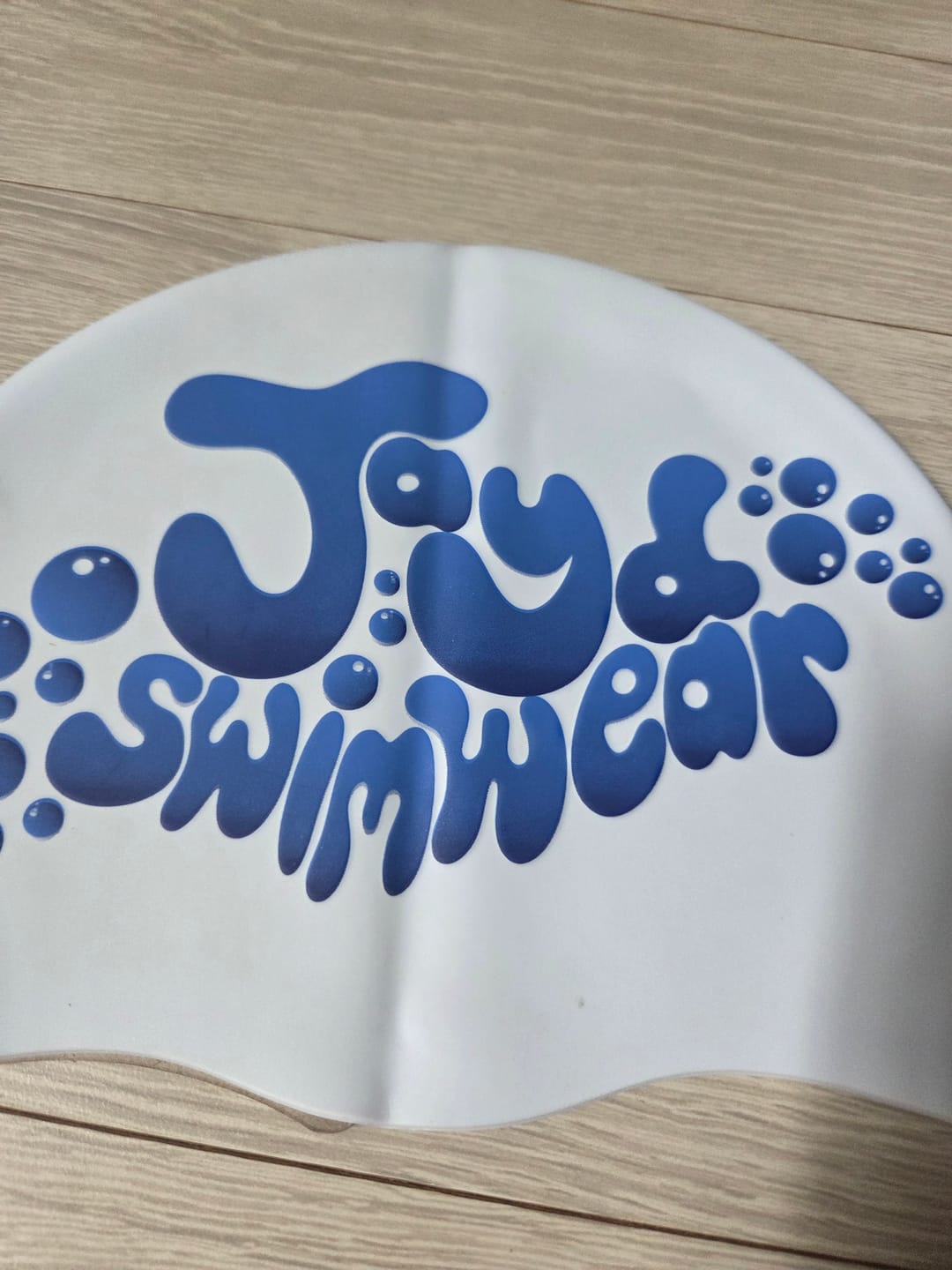 Customer photo review of JAYD Swim Cap - Bubble Trouble