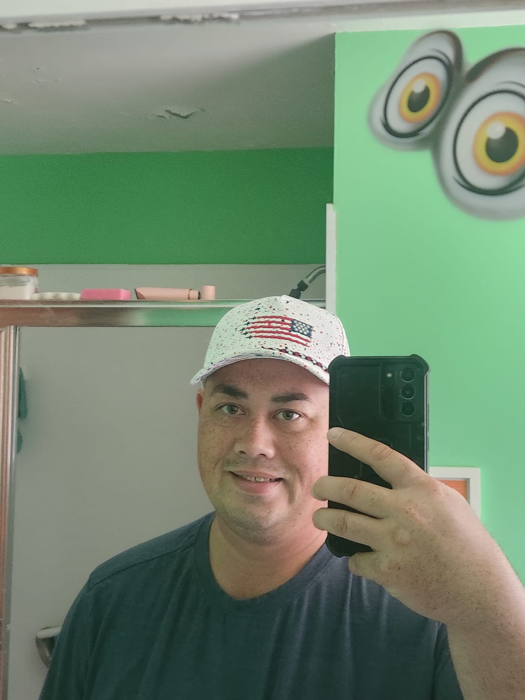 Customer photo review of USA Splatter Hat