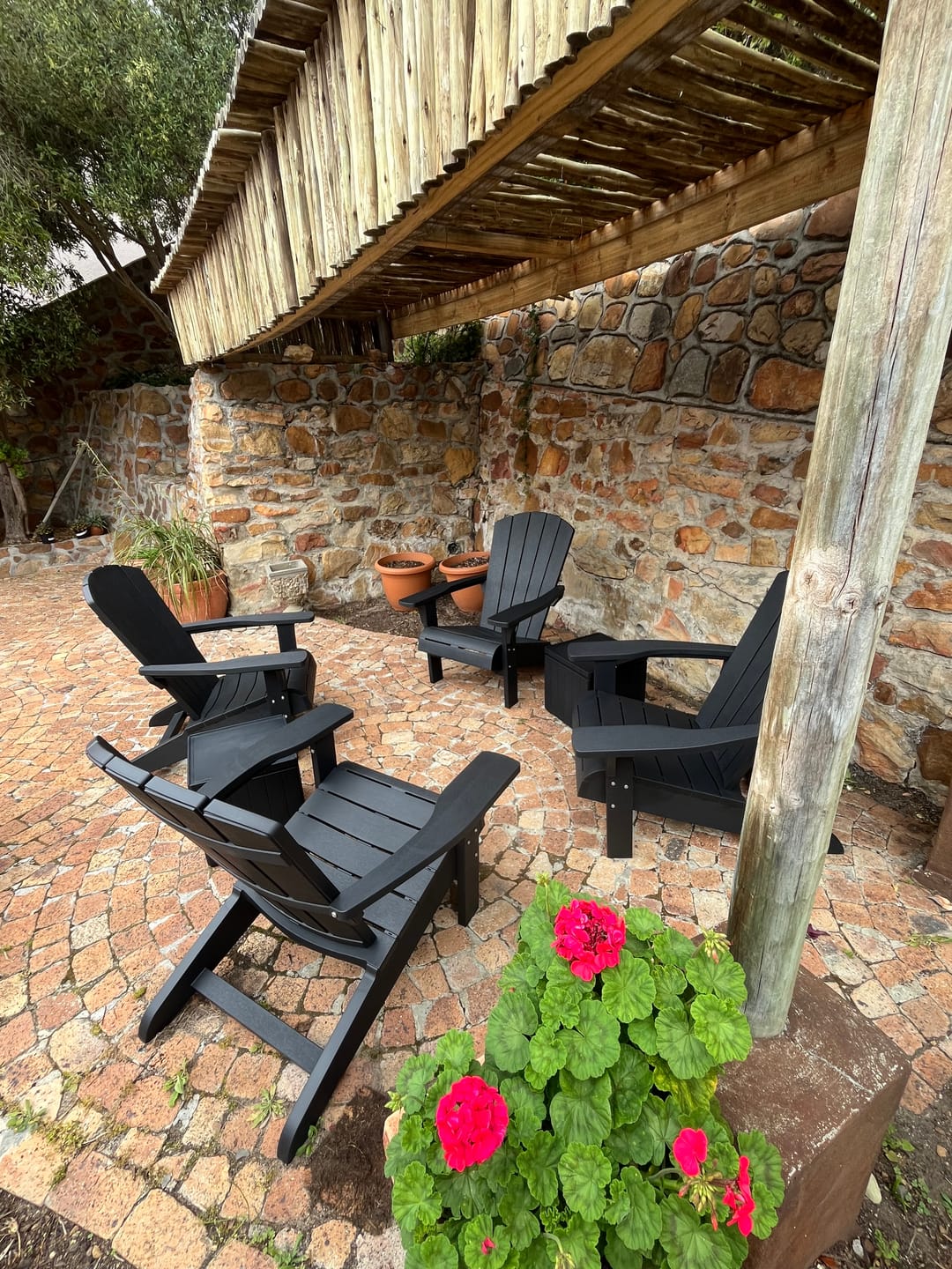 Customer photo review of Troy 3pc Adirondack Balcony Set - Graphite | PREORDER AUGUST