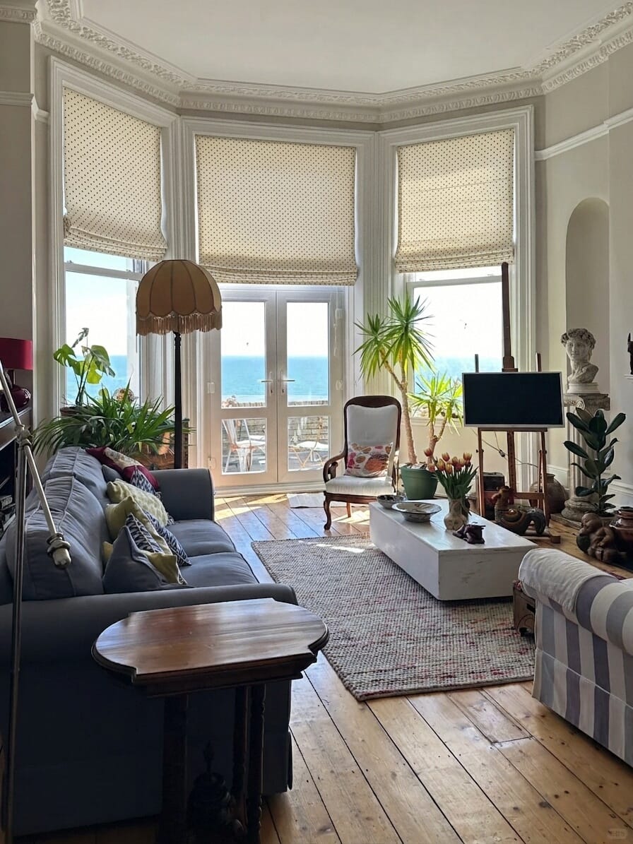 Customer photo review of Motti Custom Motorized Roman Shades
