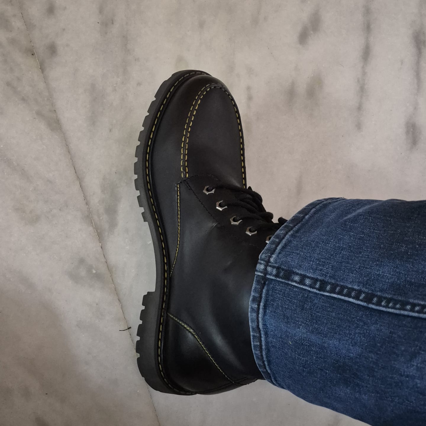 Customer photo review of boots moc-toe black