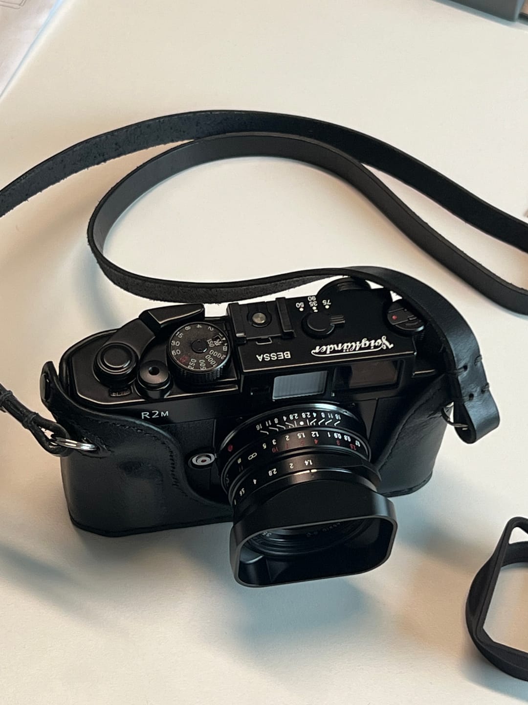 Customer photo review of Square Lens Hood for Voigtlander 35/40/50mm (Black Aluminum) Type 2