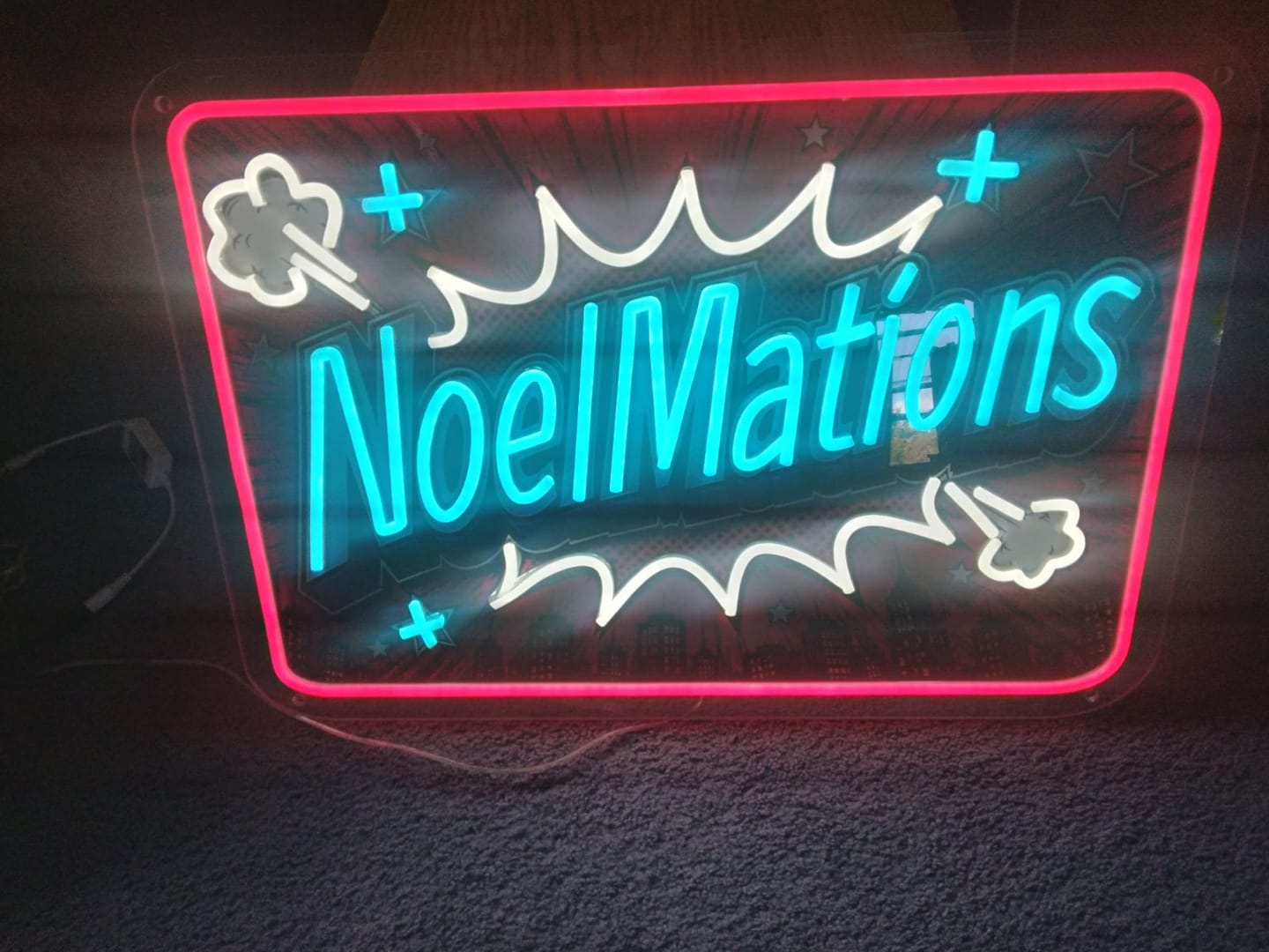 Customer photo review of NoelMations - Premium Neon Artwork