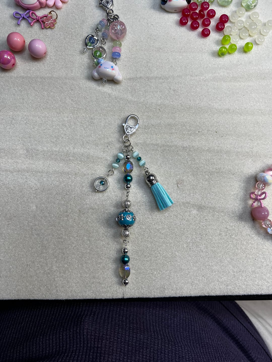 Customer photo review of Boho Bead Strand in High Tide