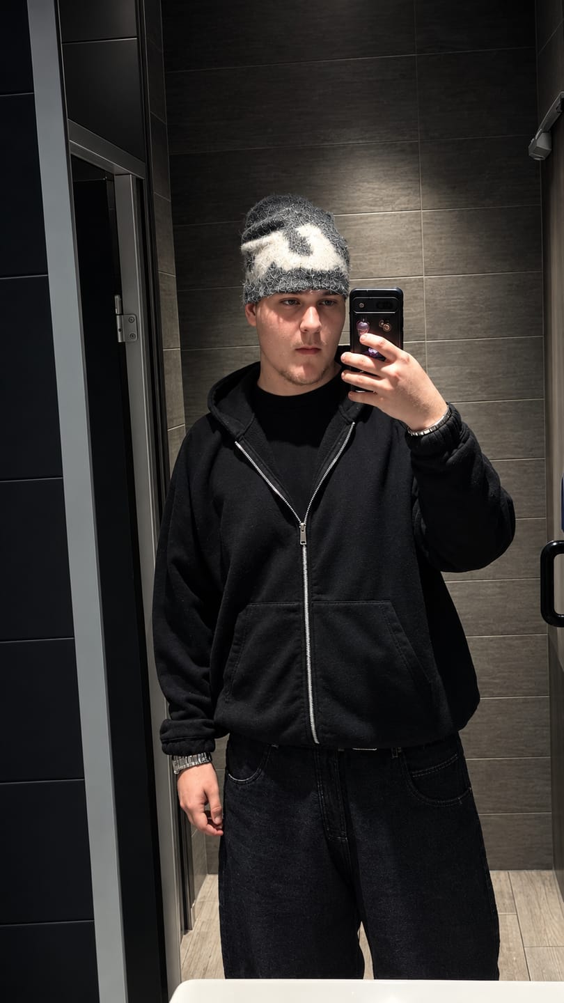 Customer photo review of Lucid! Beanie "Haze Grey"