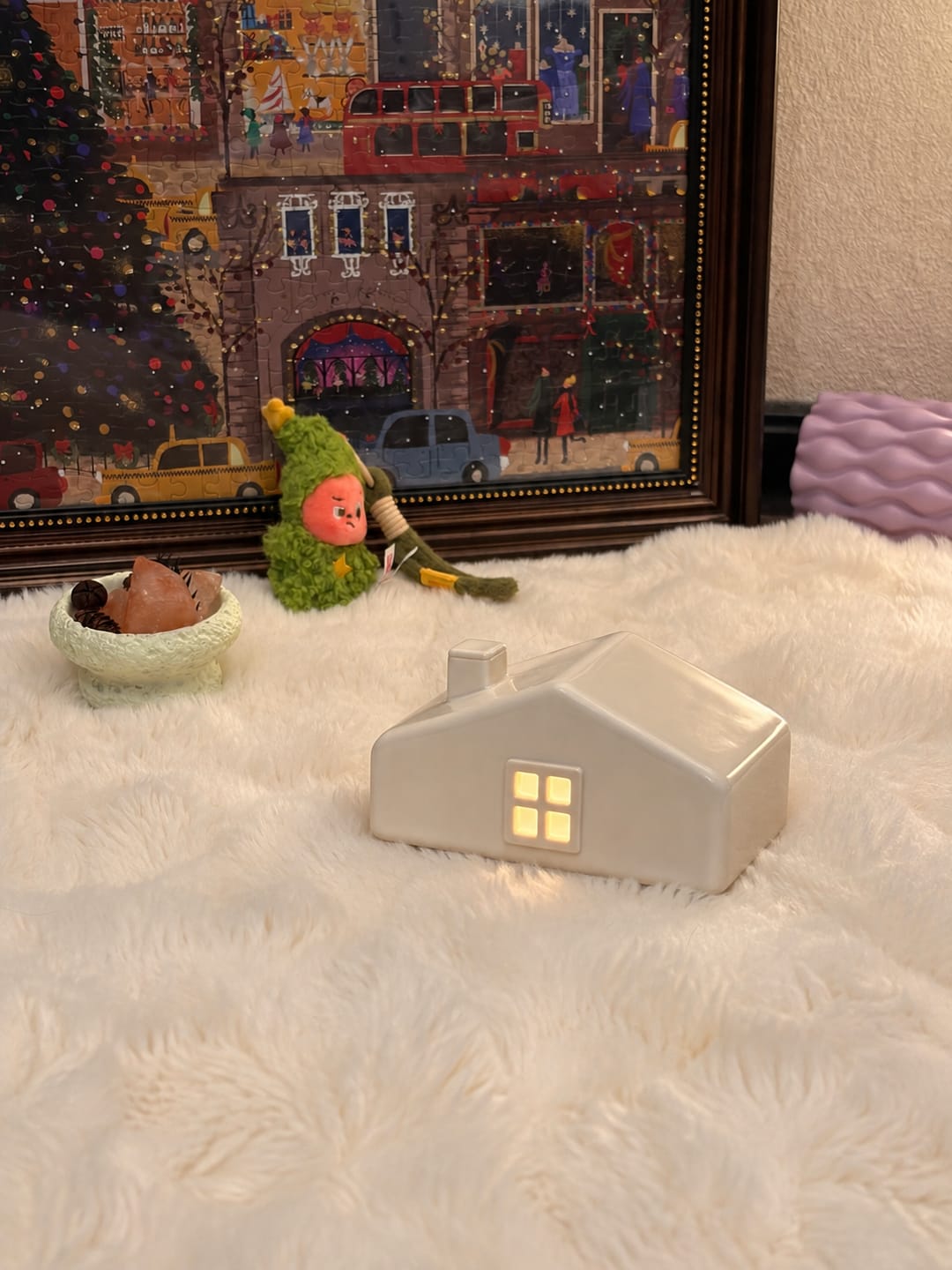Customer photo review of Forever Home — Lighted Ceramic Pet Urn