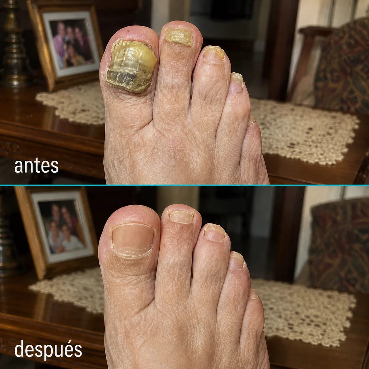 Customer photo review of Adiós a los hongos en las uñas con Onyvia V3