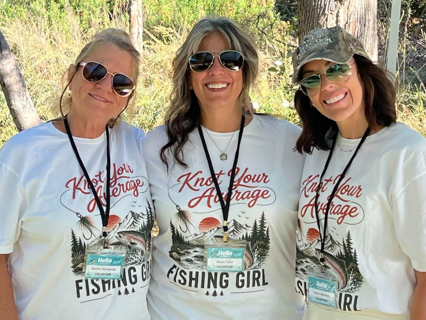 Customer photo review of Trout Fishing Girl T-Shirt