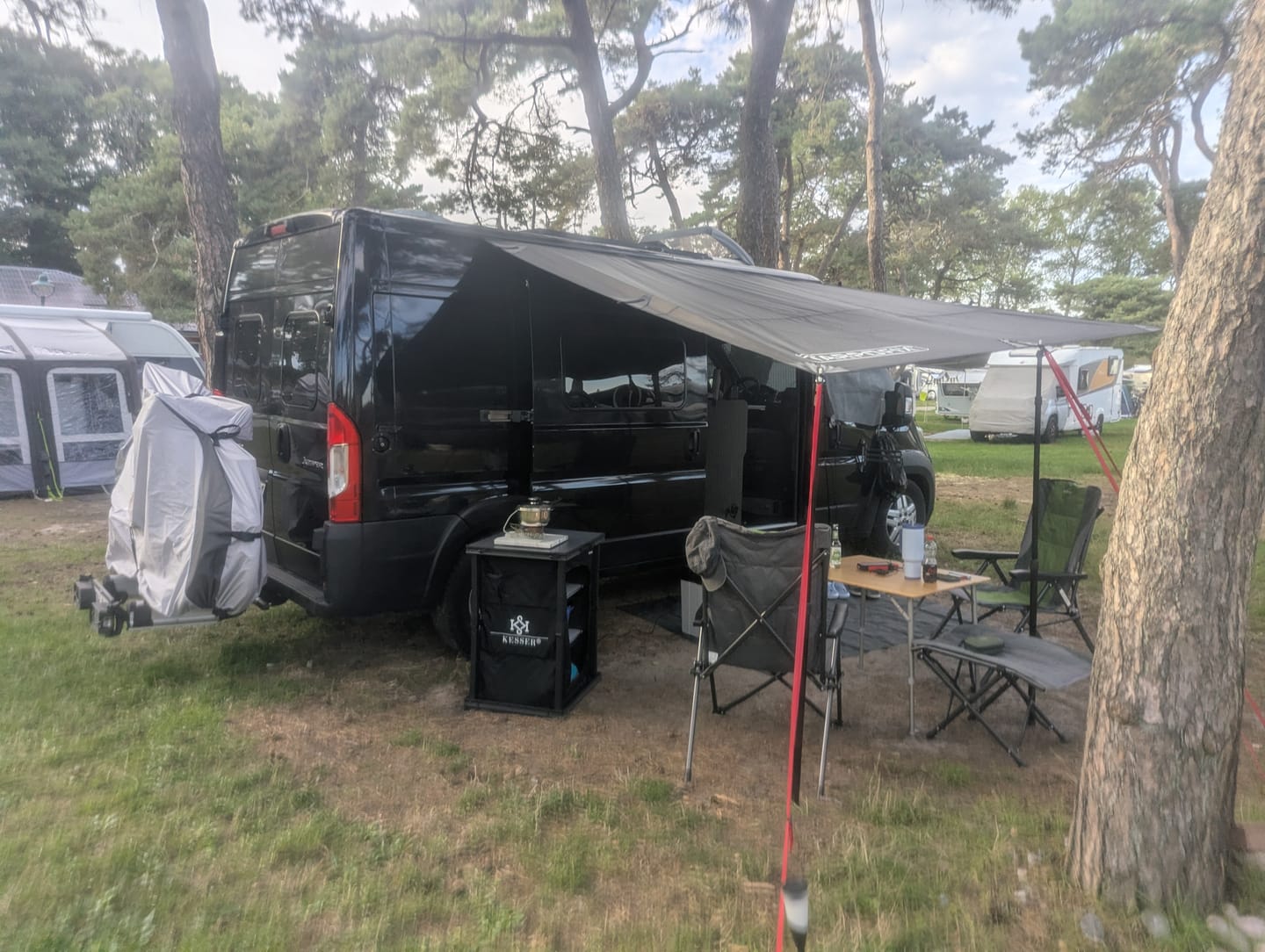 Customer photo review of Vorzelt Wohnwagen