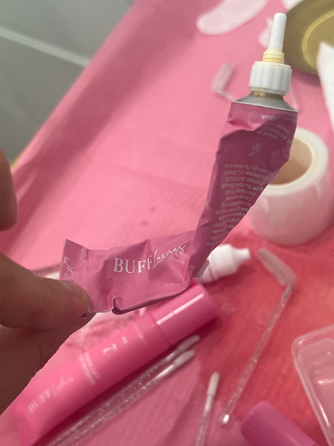 Customer photo review of Buff Lashes - Korean Lash Lift System - Step 1 - 15ml