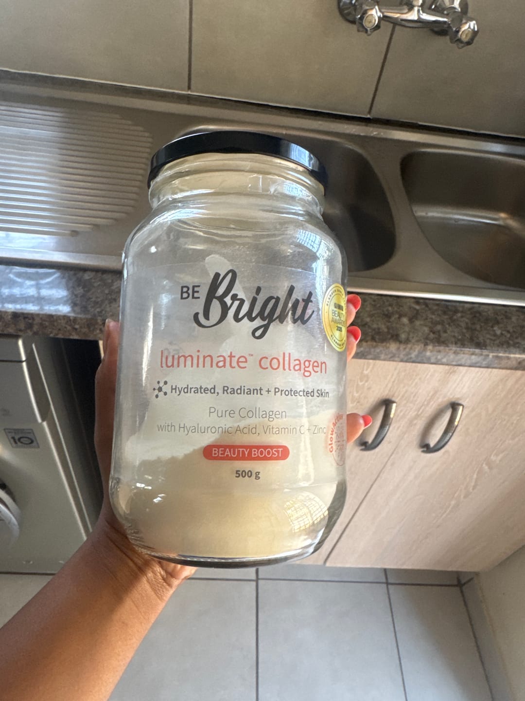 Customer photo review of LUMINATE 500g JAR