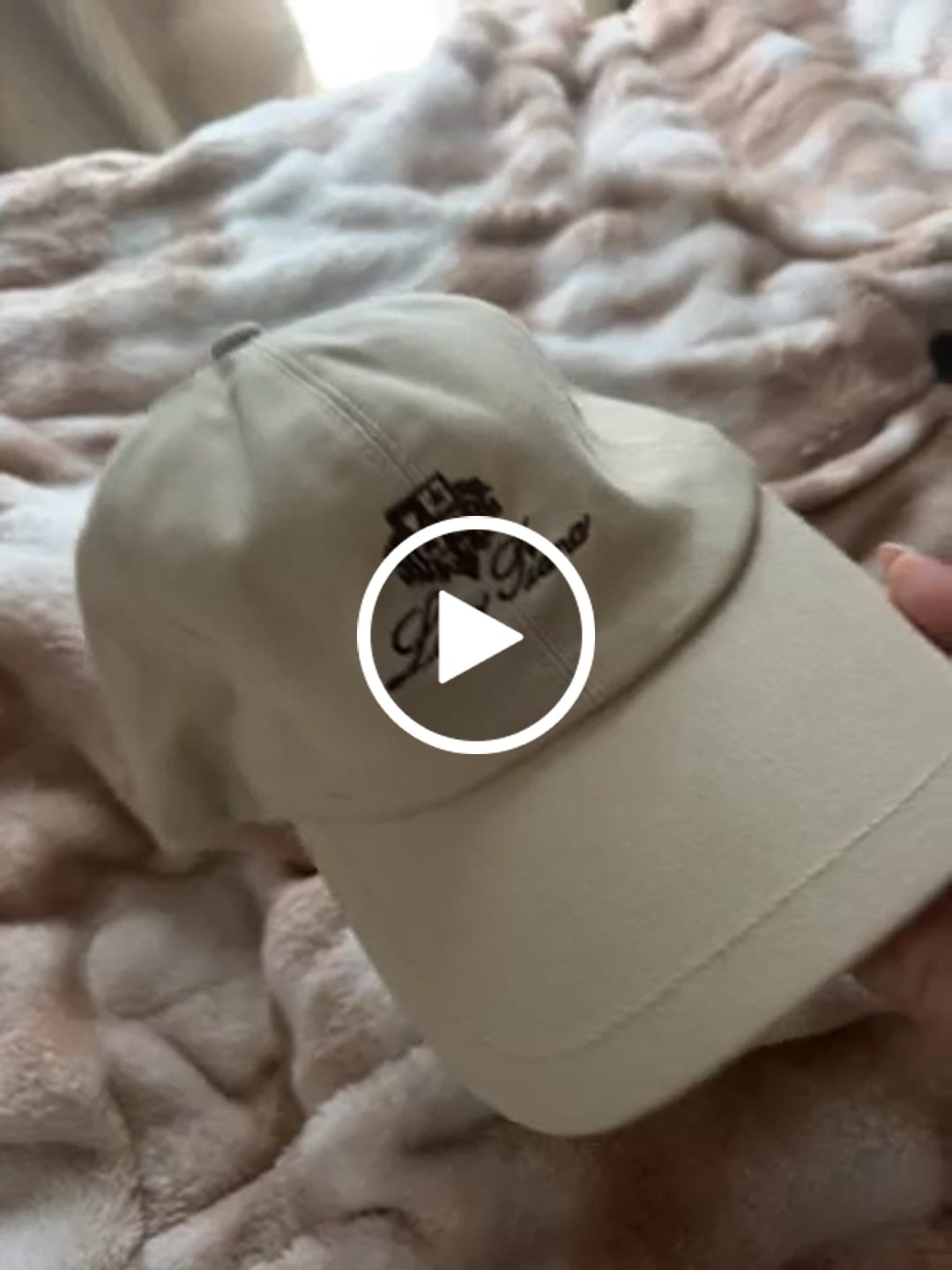 Customer video review of Loro Piana Baseball Cap Cotton With Brown Logo 268957