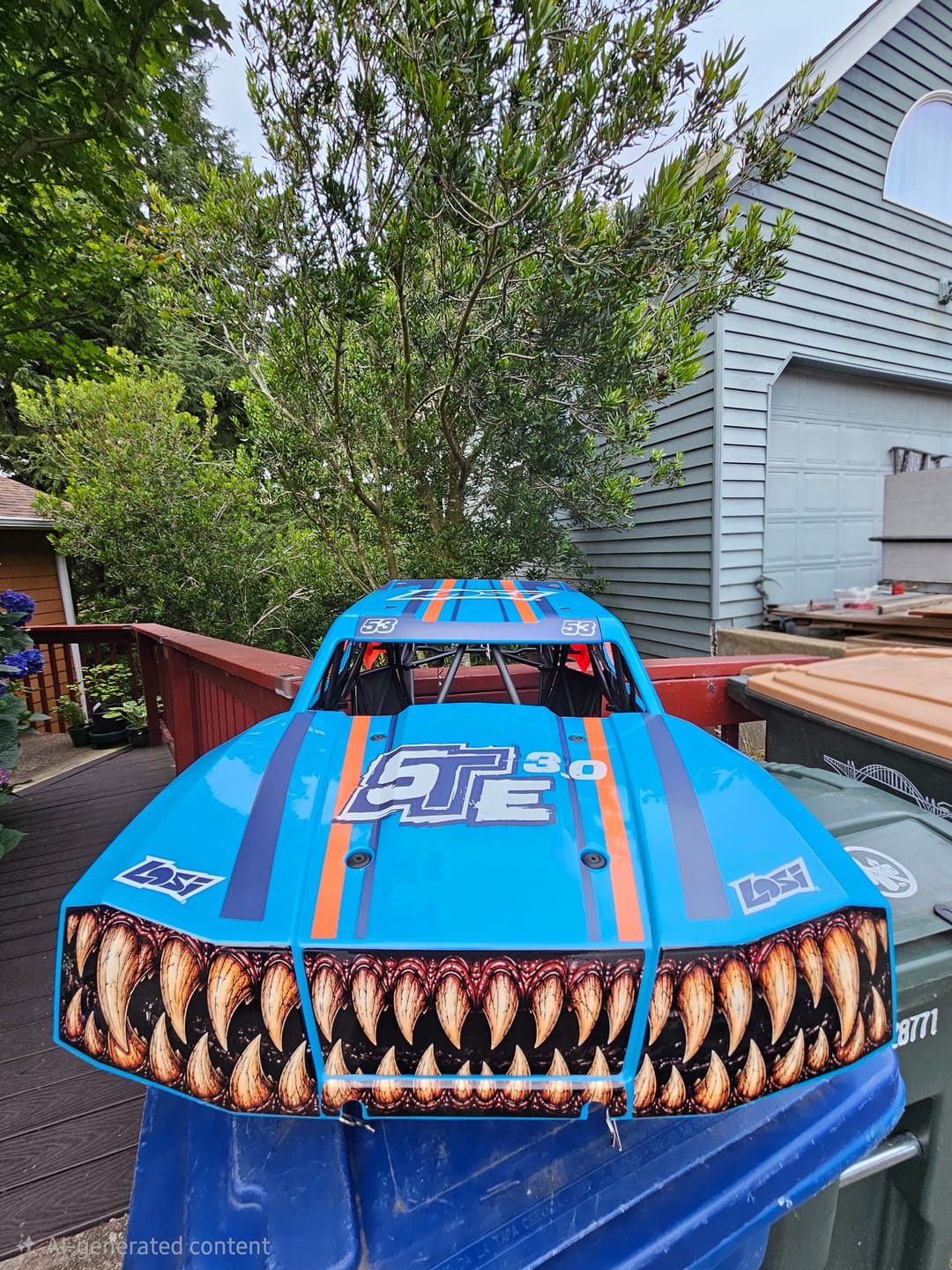 Customer photo review of LOSI 5IVE-TE 3.0 - FRONT DECALS - "T-REX" TEETH