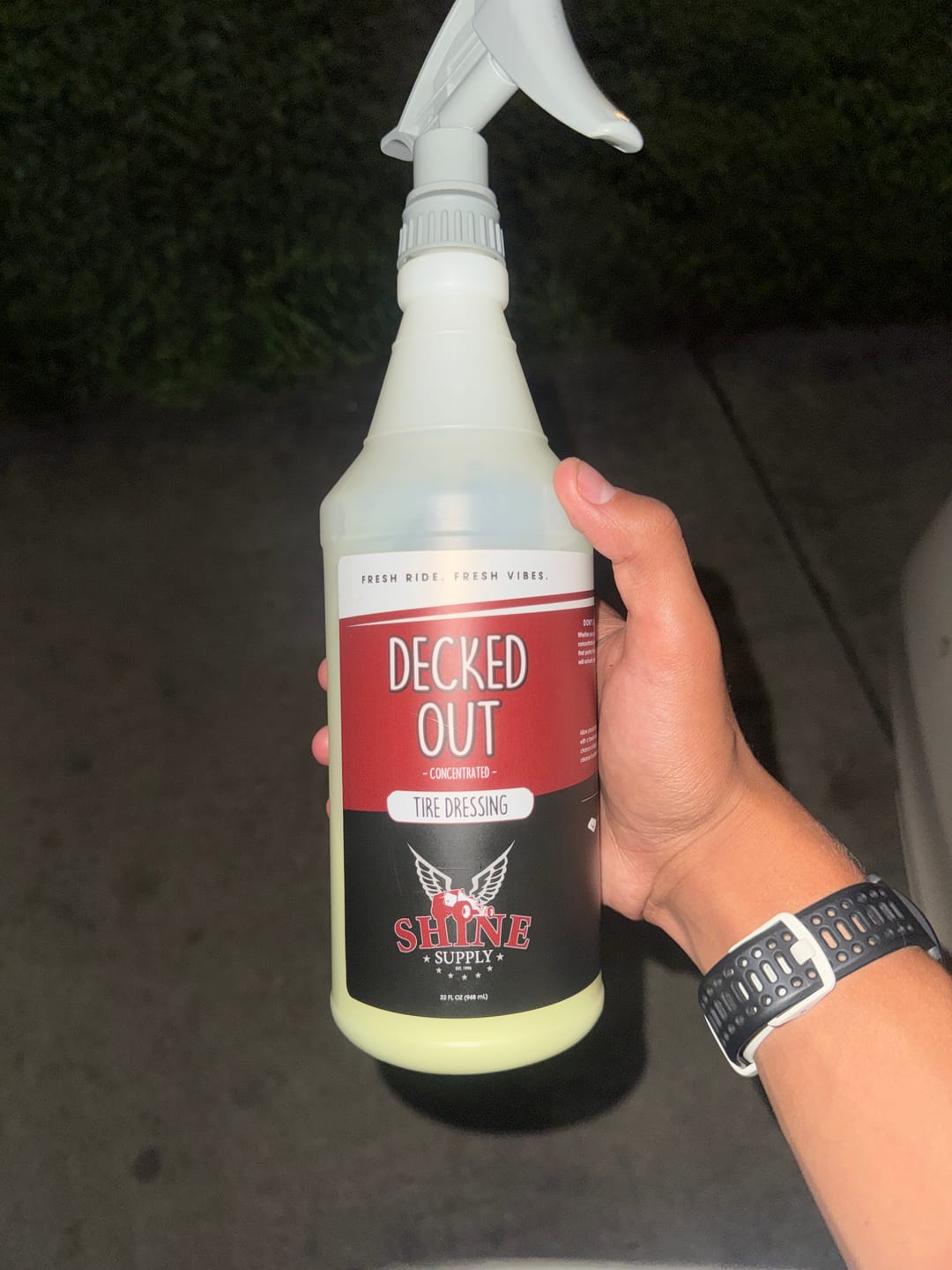 Customer photo review of Blank 32oz. Bottle w/ Chemical Sprayer