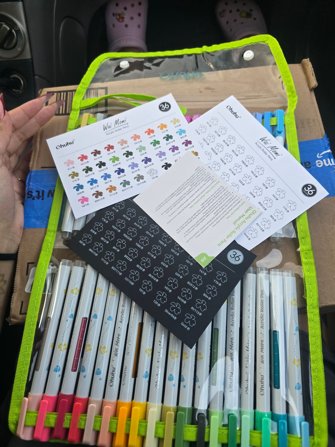 Customer photo review of Ohuhu Wai Momi Acrylic Gel Pens