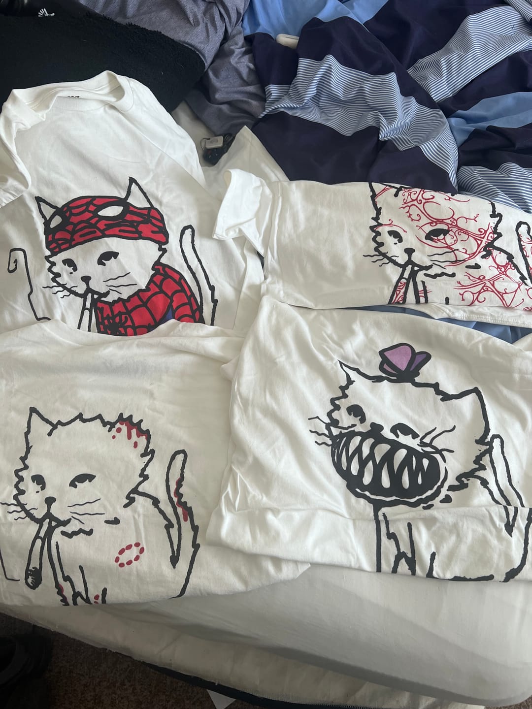 Customer photo review of MEOWBRO MYSTERY TEE