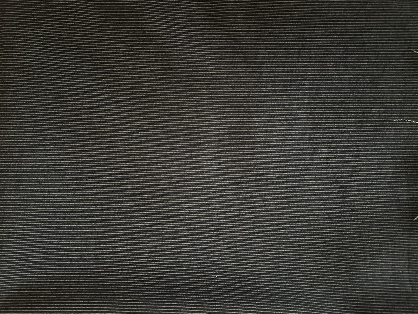 Customer photo review of Navy Striped Stretch Denim Fabric