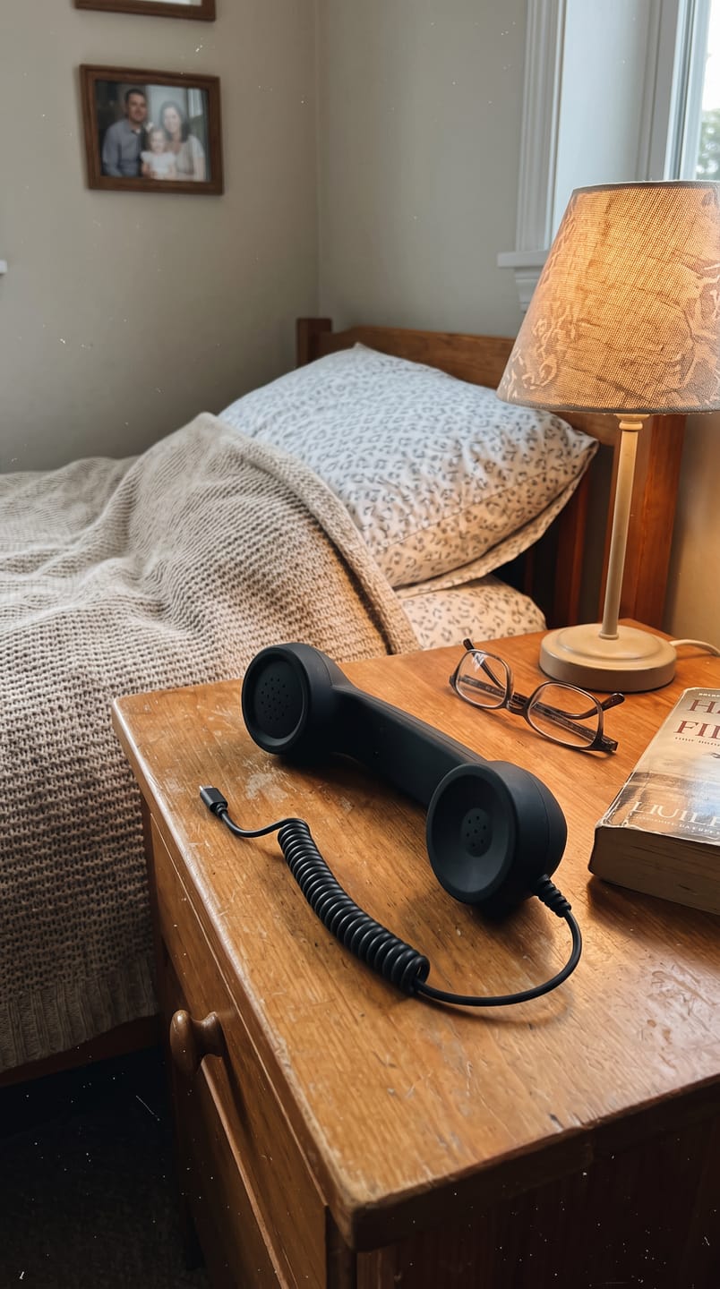 Customer photo review of RewindCall™ – Auricular Retro USB-C para Móvil