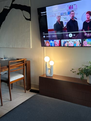 Customer photo review of San Pedro Stone Table Lamp