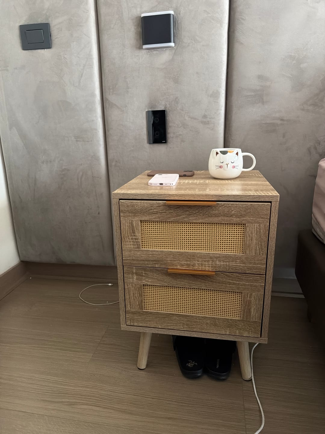 Customer photo review of Pack 2 Veladores Wood Claro