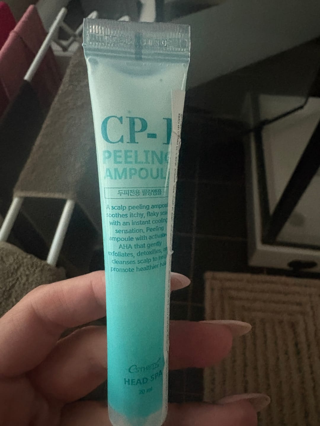 Customer photo review of Atvēsinošs skābju pīlings galvas ādai CP-1 Peeling Ampoule