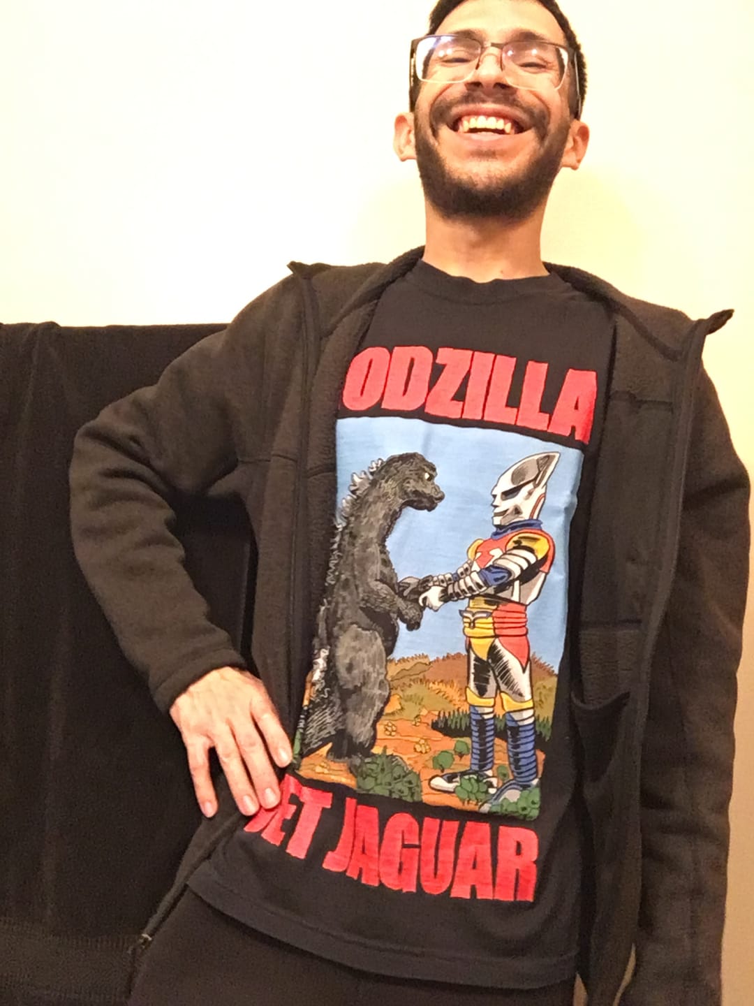 Customer photo review of GODZILLA & JET JAGUAR: VICTORY HANDSHAKE - T-SHIRT