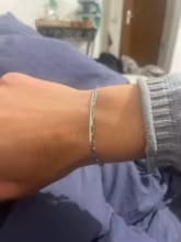 Customer photo review of Nexus Stainless Steel Cuban and Rope Chain Bracelet Set