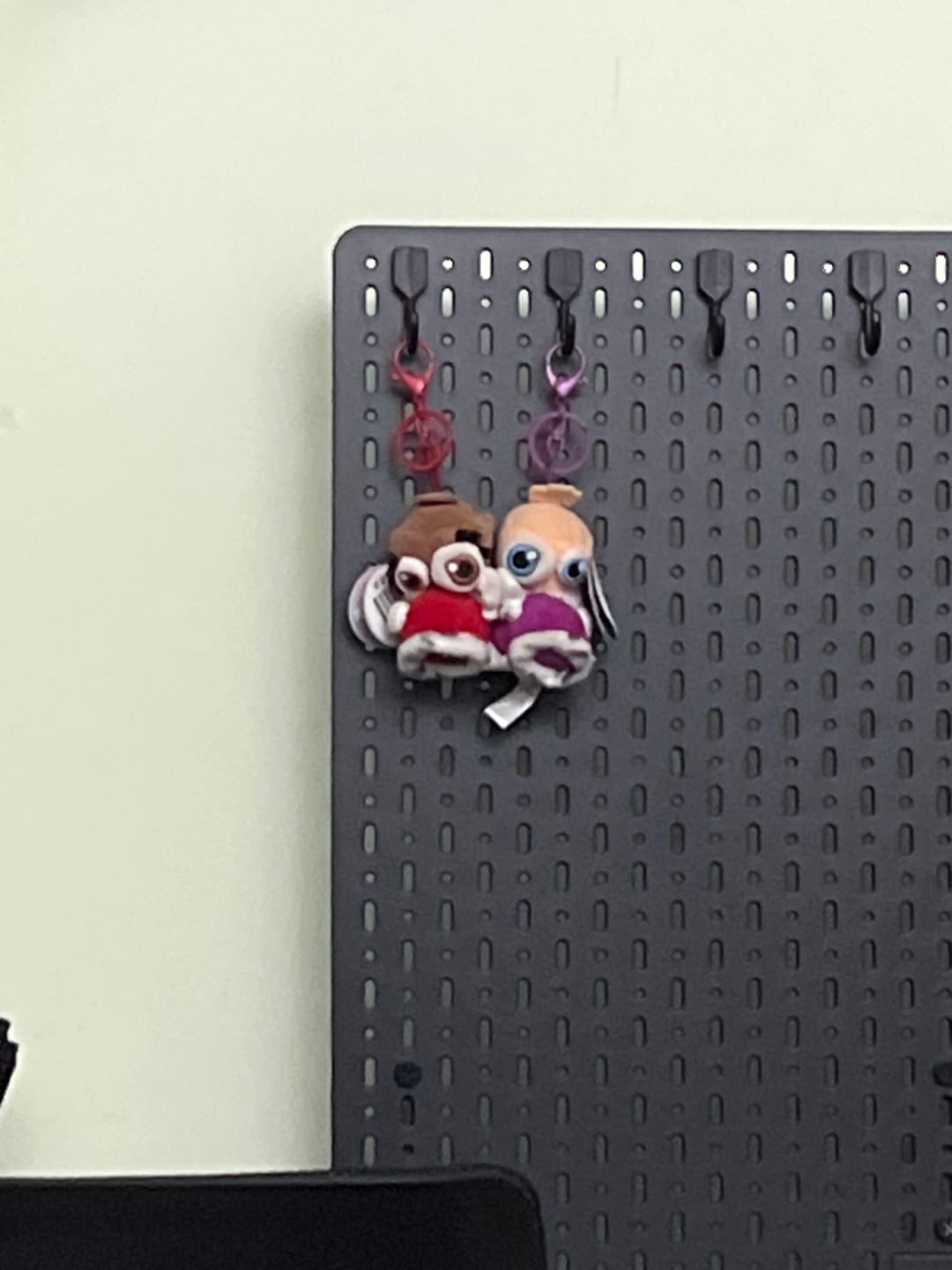 Customer photo review of Kinger & Queenie Magnetic Plush Keychains