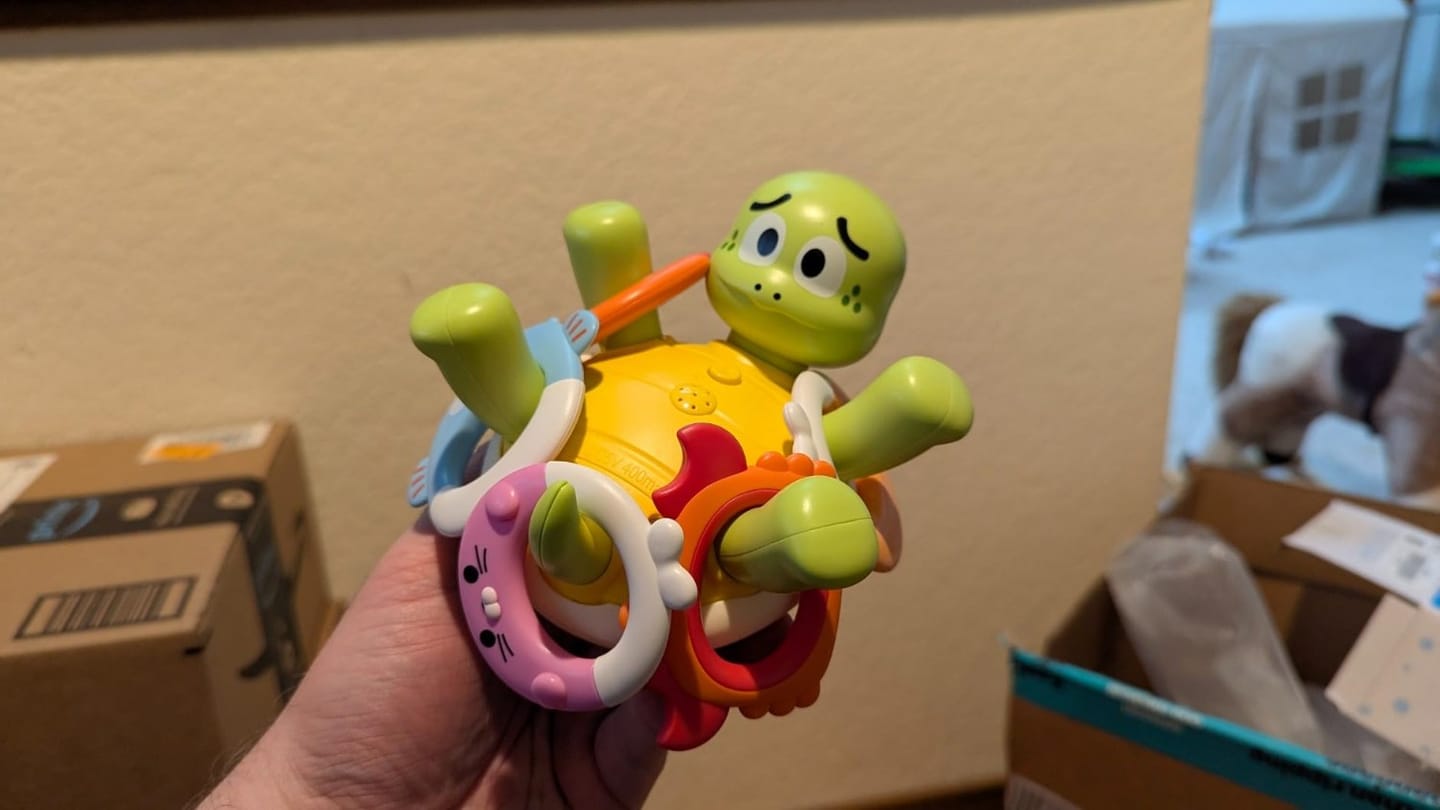 Customer photo review of Schildkröte Ringwurf Fontäne Badespielzeug | Wasserspielzeug Kleinkind Outdoor Sommer