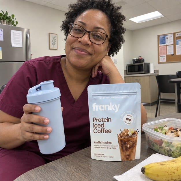 Customer photo review of Franky Protein Coffee