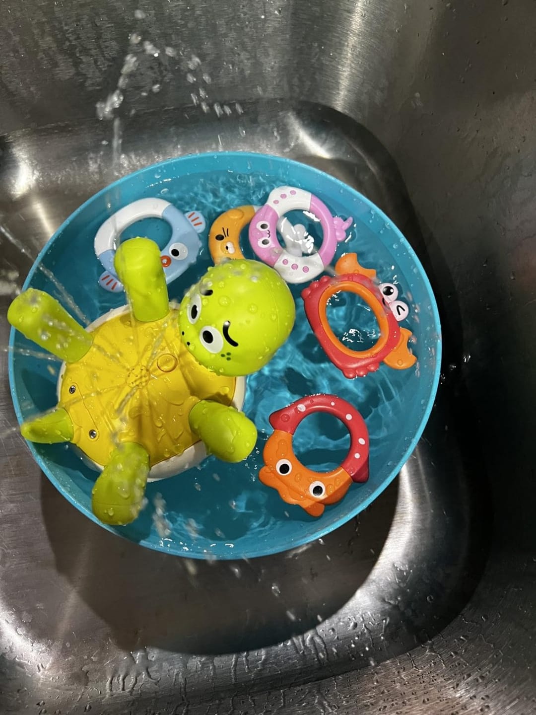 Customer photo review of Schildkröte Ringwurf Fontäne Badespielzeug | Wasserspielzeug Kleinkind Outdoor Sommer