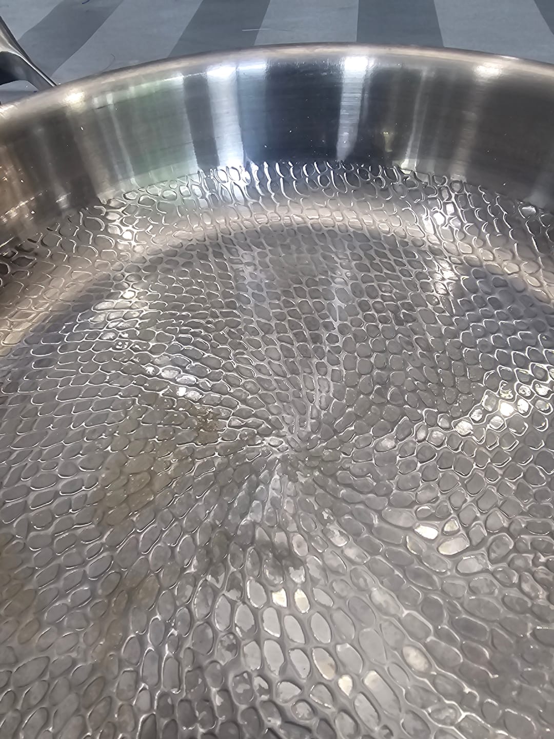 Customer photo review of Hand-Hammered Titanium Pan