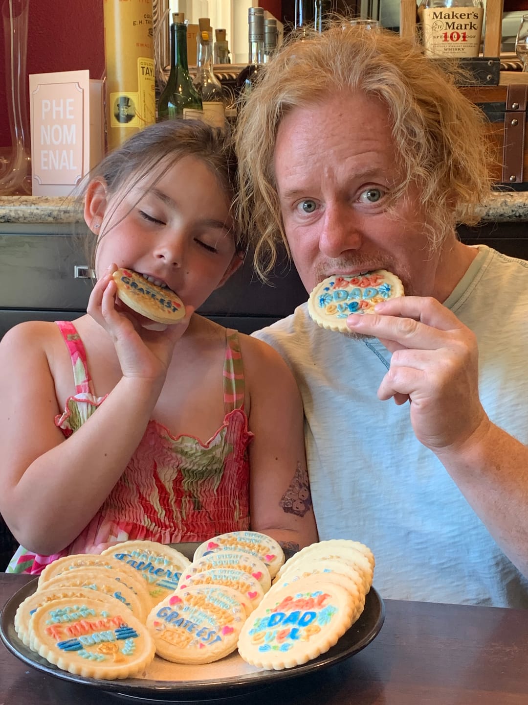 Customer photo review of Customizable Best "Dad" Ever Cookie Stamp