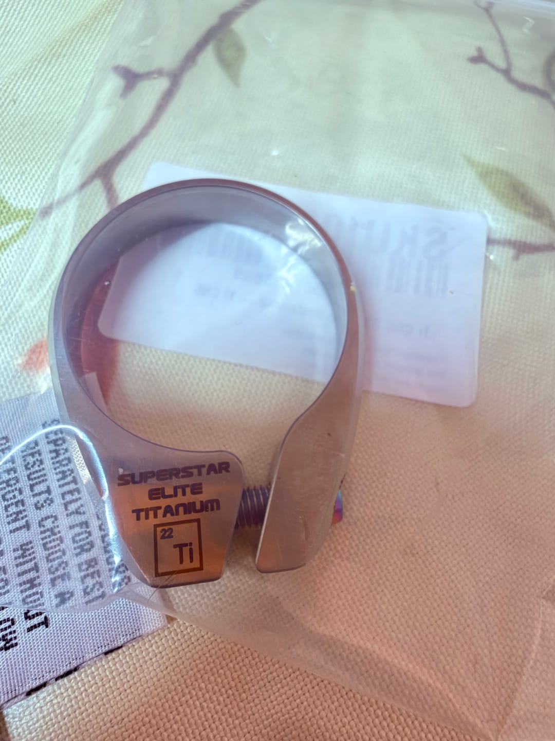 Customer photo review of Elite Titanium Seatclamp