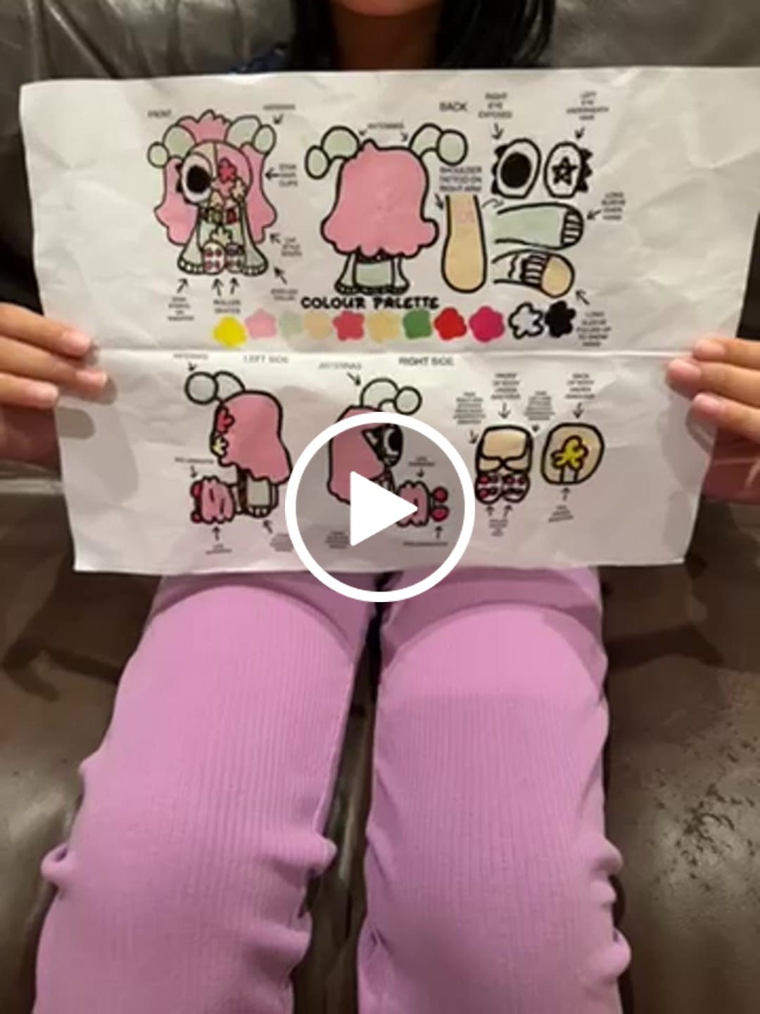 Customer video review of Original Character (OC) Design Plush