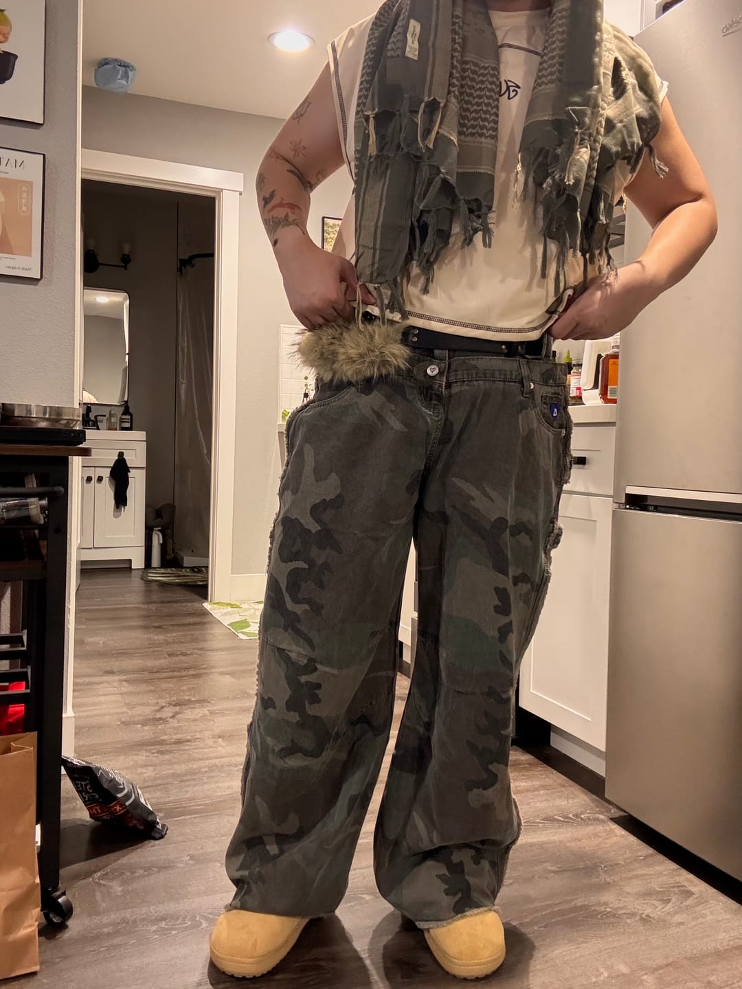 Customer photo review of Aelfric Eden Baggy Barrel Camo Pants