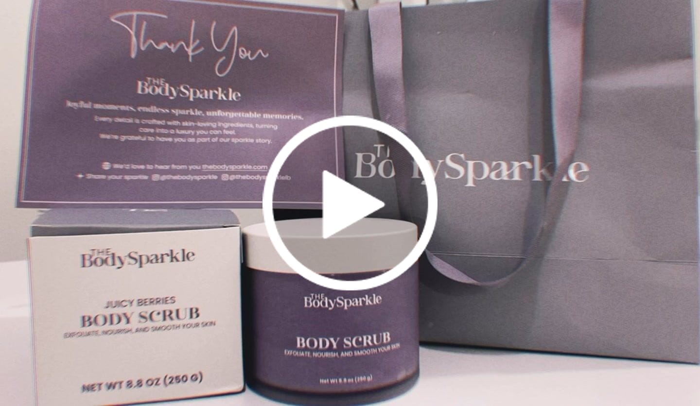 Customer video review of Body Scrub