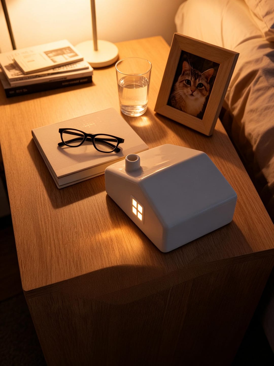 Customer photo review of Forever Home — Lighted Ceramic Pet Urn