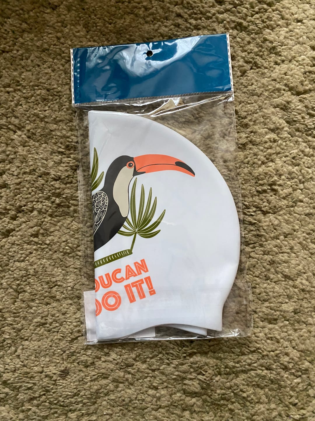 Customer photo review of JAYD Swim Cap - Toucan Do It